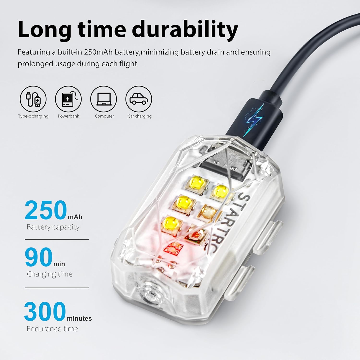 Startrrc drone luz estroboscóp - Drone Beacon Light avaliação e preço
