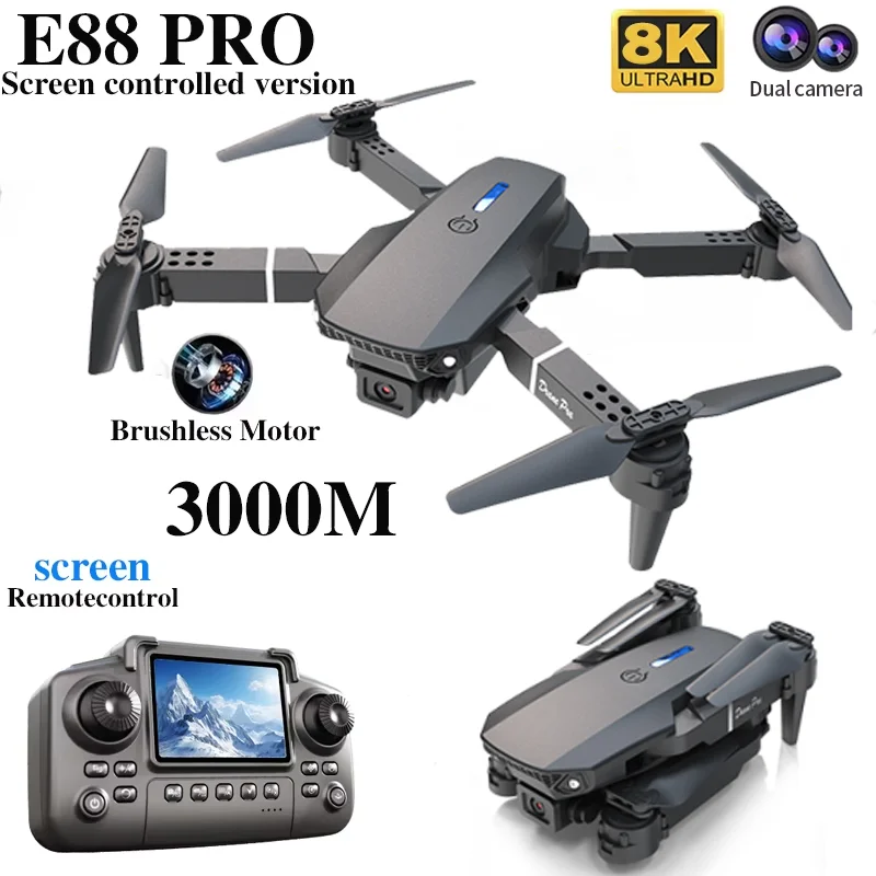 Profissional e88 pro drone com - Drone Controller Screen avaliação e preço